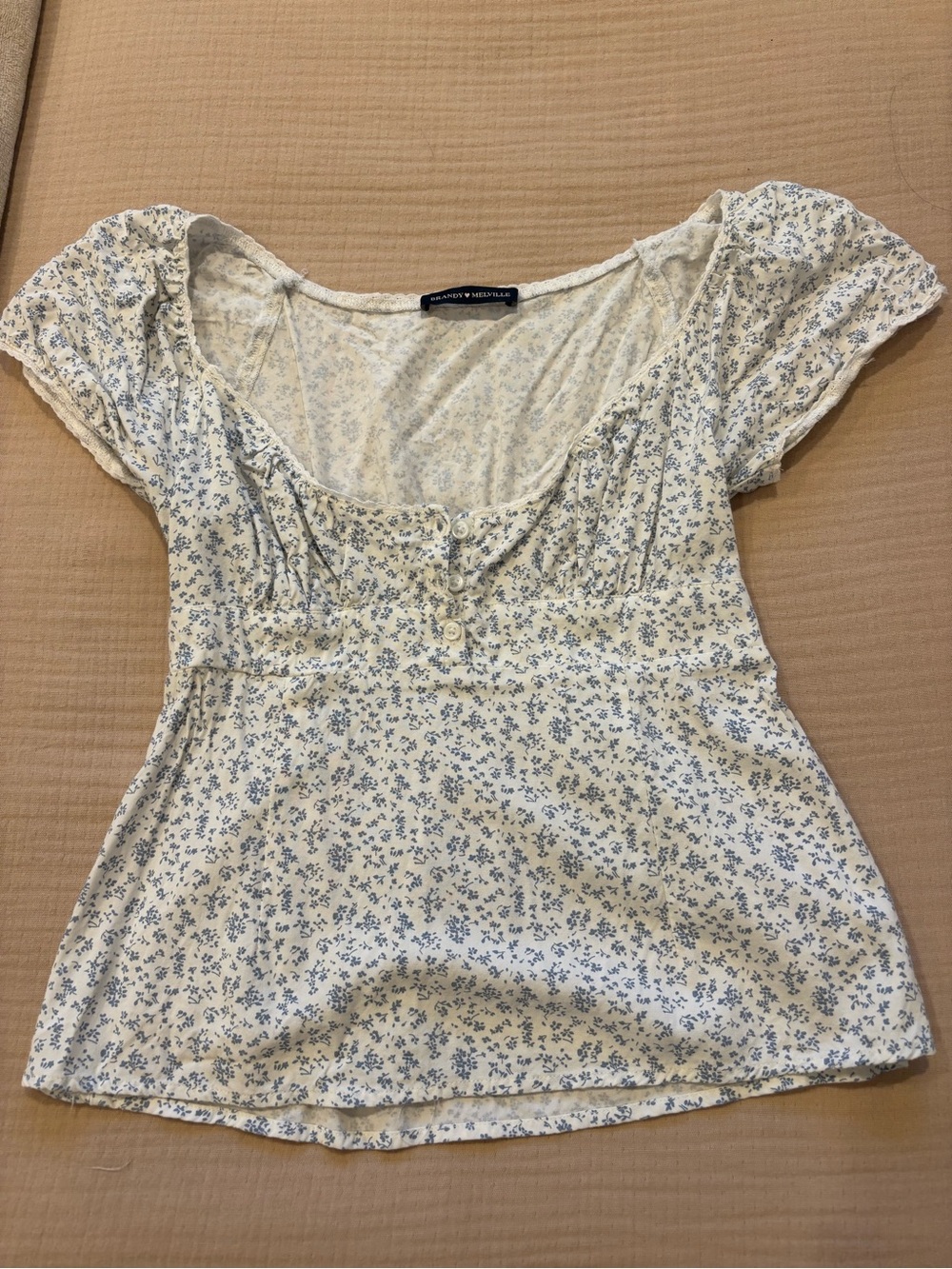 Blue Floral Top